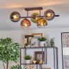 Koyoto Plafondlamp, Kogellampje Blauw, Goud, Groen, Duidelijk, Koperkleurig, 5-lichts