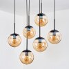 Gastor Hanglamp, Kogellampje, Hanglamp Zwart, 6-lichts