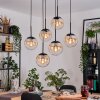Gastor Hanglamp, Kogellampje, Hanglamp Zwart, 6-lichts