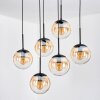 Gastor Hanglamp, Kogellampje, Hanglamp Zwart, 6-lichts