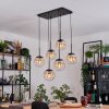 Gastor Hanglamp, Kogellampje, Hanglamp Zwart, 6-lichts