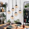 Gastor Hanglamp, Kogellampje, Hanglamp Zwart, 6-lichts