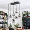Gastor Hanglamp, Kogellampje, Hanglamp Zwart, 6-lichts