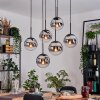 Gastor Hanglamp, Kogellampje, Hanglamp Zwart, 6-lichts