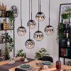 Gastor Hanglamp, Kogellampje, Hanglamp Zwart, 6-lichts