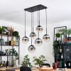 Gastor Hanglamp, Kogellampje, Hanglamp Zwart, 6-lichts