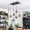 Gastor Hanglamp, Kogellampje, Hanglamp Zwart, 6-lichts