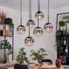 Gastor Hanglamp, Kogellampje, Hanglamp Zwart, 6-lichts