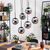 Gastor Hanglamp, Kogellampje, Hanglamp Zwart, 6-lichts