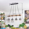 Ripoll Hanglamp, Kogellampje, Hanglamp Natuurlijke kleuren, Zwart, 4-lichts