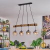 Ripoll Hanglamp, Kogellampje, Hanglamp Natuurlijke kleuren, Zwart, 4-lichts