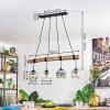 Ripoll Hanglamp, Kogellampje, Hanglamp Natuurlijke kleuren, Zwart, 4-lichts