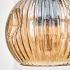 Ripoll Hanglamp, Kogellampje, Hanglamp Natuurlijke kleuren, Zwart, 4-lichts