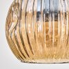 Ripoll Hanglamp, Kogellampje, Hanglamp Natuurlijke kleuren, Zwart, 4-lichts