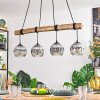 Ripoll Hanglamp, Kogellampje, Hanglamp Natuurlijke kleuren, Zwart, 4-lichts