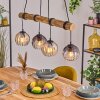 Koyoto Hanglamp, Kogellampje, Hanglamp Natuurlijke kleuren, Zwart, 4-lichts