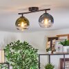 Koyoto Plafondlamp, Kogellampje Blauw, Groen, Duidelijk, 2-lichts