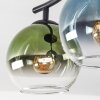 Koyoto Plafondlamp, Kogellampje Blauw, Groen, Duidelijk, 2-lichts