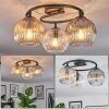 Ripoll Plafondlamp, Kogellampje Amber, Duidelijk, Rookkleurig, 3-lichts