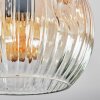 Ripoll Plafondlamp, Kogellampje Amber, Duidelijk, Rookkleurig, 3-lichts