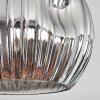 Ripoll Plafondlamp, Kogellampje Chroom, Rookkleurig, 3-lichts