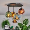 Ripoll Plafondlamp, Kogellampje Blauw, Chroom, Goud, Groen, Koperkleurig, Rookkleurig, 5-lichts