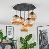 Ripoll Plafondlamp, Kogellampje Amber, 5-lichts