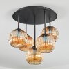 Ripoll Plafondlamp, Kogellampje Amber, 5-lichts