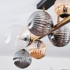 Chehalis Plafondlamp, Kogellampje Goud, Zwart, 10-lichts Chehalis Plafondlamp, Kogellampje Goud, Zwart, 10-lichts