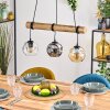 Ripoll Hanglamp, Kogellampje, Hanglamp Natuurlijke kleuren, Zwart, 3-lichts