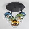 Koyoto Plafondlamp, Kogellampje 45 cm Blauw, Goud, Groen, Duidelijk, 5-lichts