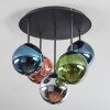 Gastor Plafondlamp, Kogellampje Blauw, Chroom, Groen, Koperkleurig, Rookkleurig, 5-lichts