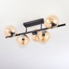 Gastor Plafondlamp, Kogellampje Amber, Duidelijk, 5-lichts