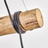 Ripoll Hanglamp, Kogellampje, Hanglamp Natuurlijke kleuren, Zwart, 3-lichts