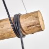 Ripoll Hanglamp, Kogellampje, Hanglamp Natuurlijke kleuren, Zwart, 3-lichts
