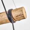 Koyoto Hanglamp, Kogellampje, Hanglamp Natuurlijke kleuren, Zwart, 3-lichts