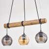 Koyoto Hanglamp, Kogellampje, Hanglamp Natuurlijke kleuren, Zwart, 3-lichts
