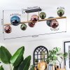 Chehalis Plafondlamp, Kogellampje Goud, Zwart, 10-lichts