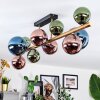 Chehalis Plafondlamp, Kogellampje Goud, Zwart, 10-lichts