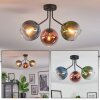 Koyoto Plafondlamp, Kogellampje 42 cm Blauw, Groen, Duidelijk, Koperkleurig, 3-lichts