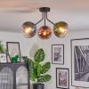 Koyoto Plafondlamp, Kogellampje 42 cm Blauw, Groen, Duidelijk, Koperkleurig, 3-lichts