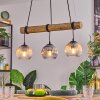 Koyoto Hanglamp, Kogellampje, Hanglamp Natuurlijke kleuren, Zwart, 3-lichts