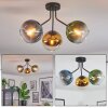Koyoto Plafondlamp, Kogellampje Blauw, Goud, Groen, Duidelijk, 3-lichts