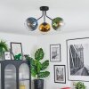 Koyoto Plafondlamp, Kogellampje Blauw, Goud, Groen, Duidelijk, 3-lichts