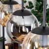 Gastor Hanglamp, Kogellampje, Hanglamp Amber, Rookkleurig, 3-lichts