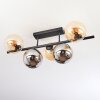 Gastor Plafondlamp, Kogellampje Amber, Rookkleurig, 5-lichts