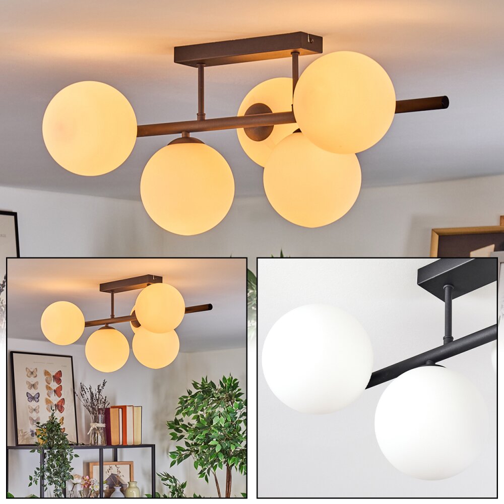 Gastor Plafondlamp, Kogellampje Wit, 5-lichts main product photo