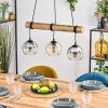 Koyoto Hanglamp, Kogellampje, Hanglamp Natuurlijke kleuren, Zwart, 3-lichts