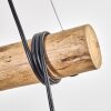 Koyoto Hanglamp, Kogellampje, Hanglamp Natuurlijke kleuren, Zwart, 3-lichts