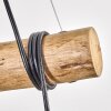 Koyoto Hanglamp, Kogellampje, Hanglamp Natuurlijke kleuren, Zwart, 3-lichts